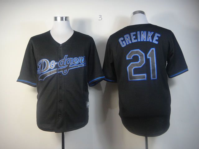 Men Los Angeles Dodgers 21 Darvish Black MLB Jerseys